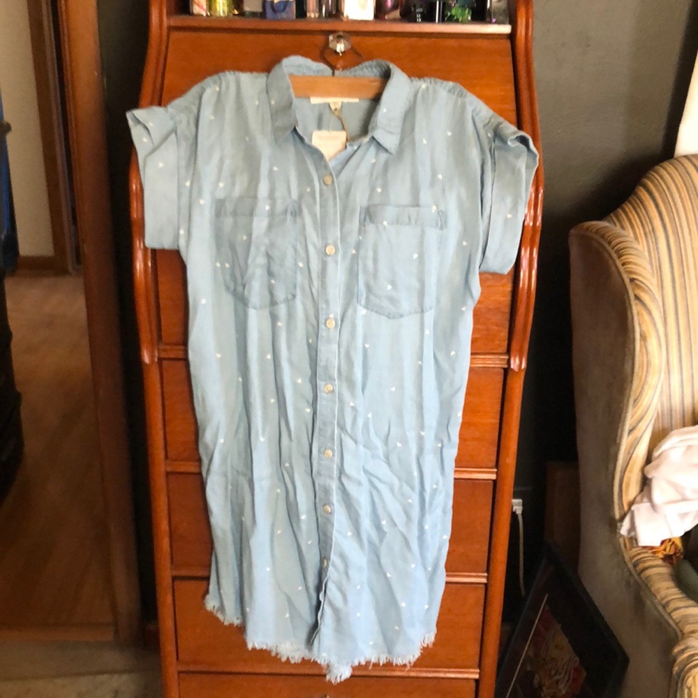 Thread and supply button down dress